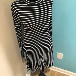 Black & White Striped Dress